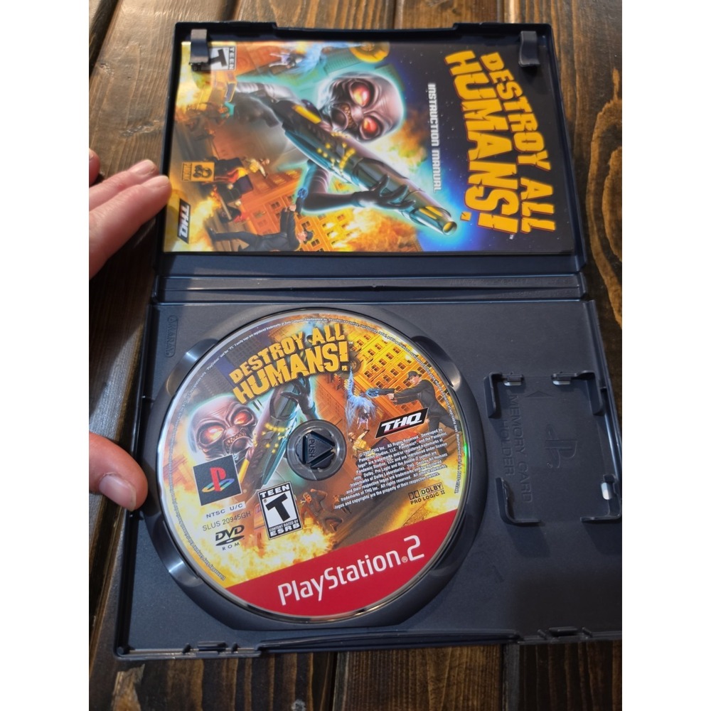 Destroy All Humans! PS2, Blockbuster Case, Disc Tested & Working - Picture 3 of 4